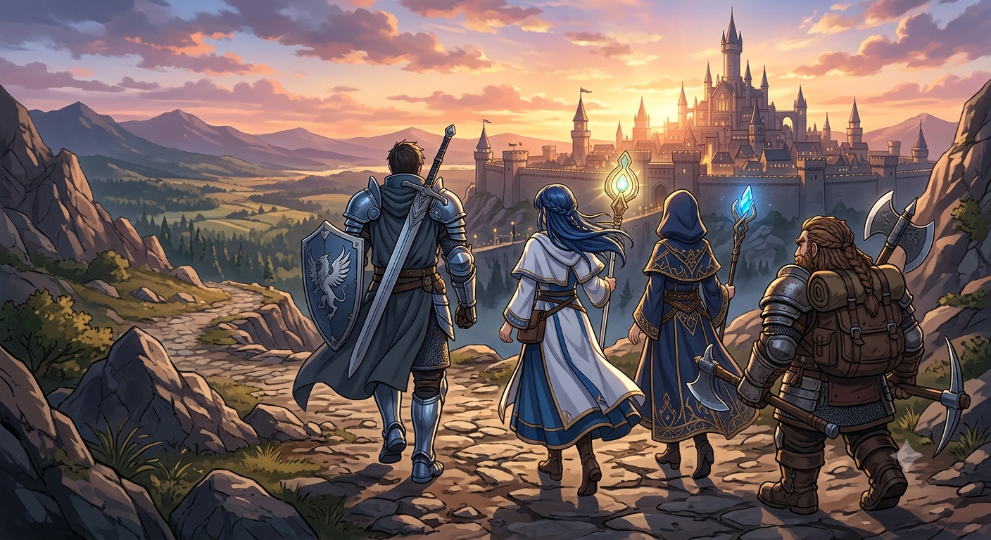 Cover art for Heroes of Valhein, a magic scenario on AI Dungeon