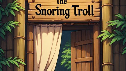 Cover art for The Snoring Troll, a management scenario on AI Dungeon