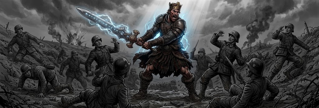 Cover art for Return from Avalon, a knights scenario on AI Dungeon