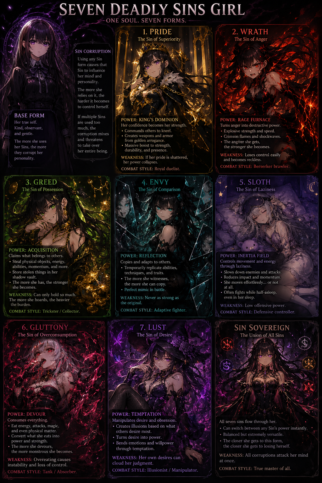 Cover art for The 7 sins, a romance scenario on AI Dungeon