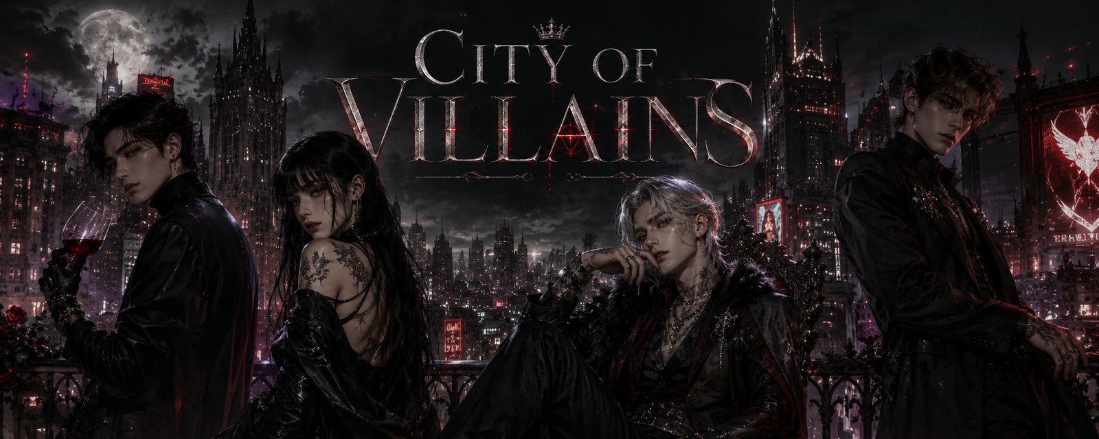 Cover art for City Of Villains, a villains scenario on AI Dungeon