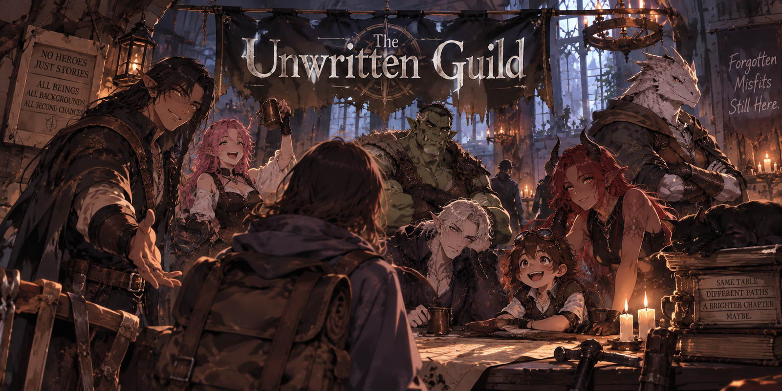 Cover art for The Unwritten Guild on AI Dungeon