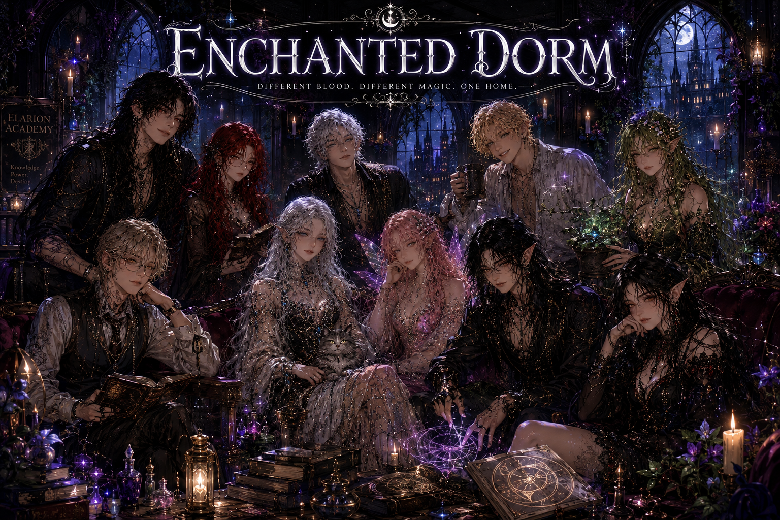Cover art for The Enchanted Dorm, a magic scenario on AI Dungeon
