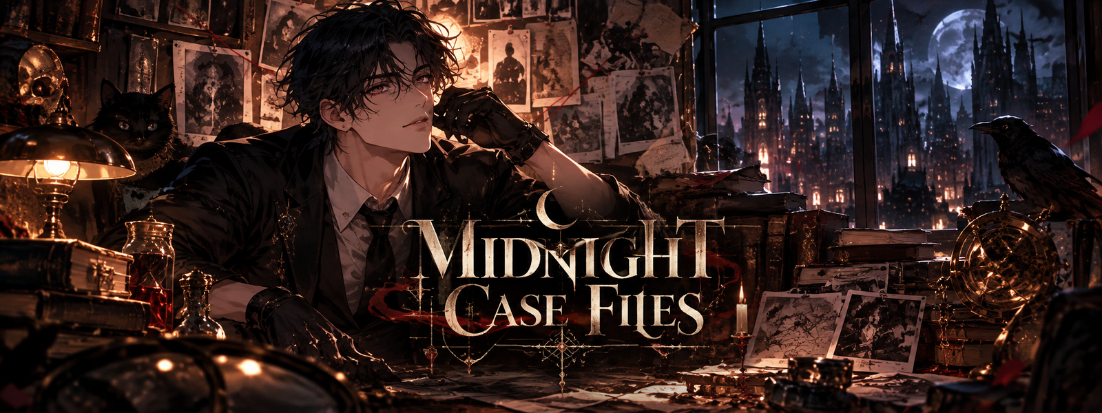 Cover art for Midnight Case Files , a mystery scenario on AI Dungeon