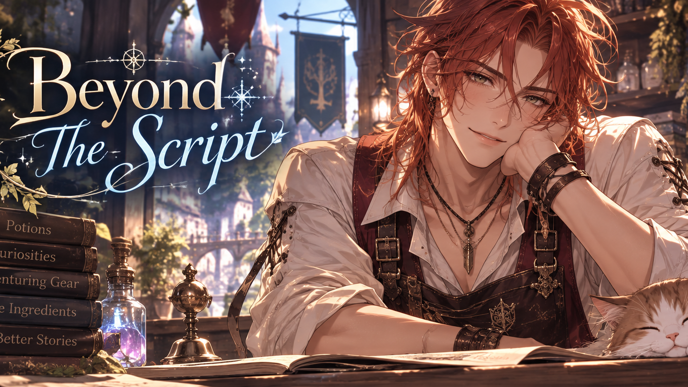 Cover art for Beyond The Script, a fantasy scenario on AI Dungeon