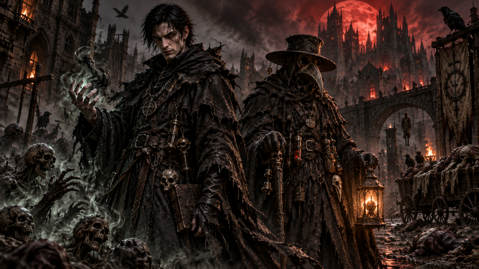 Cover art for The Killing Plague, a plague scenario on AI Dungeon
