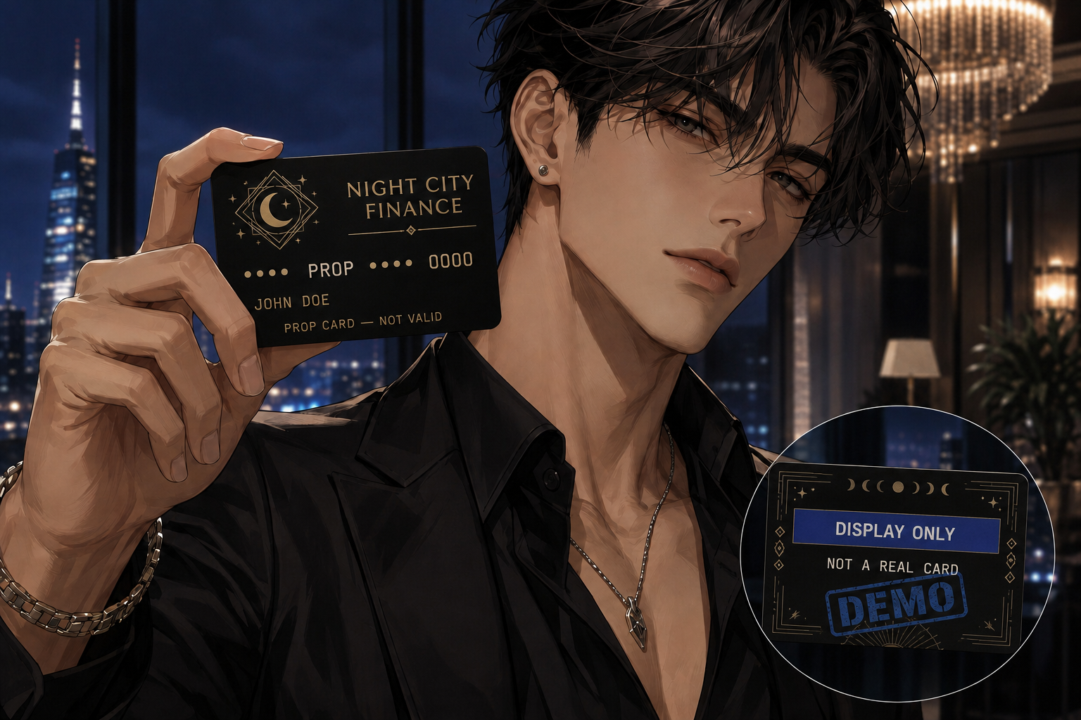 Cover art for Attractive and Unlimited Spending - Open Scenario, a good looking scenario on AI Dungeon