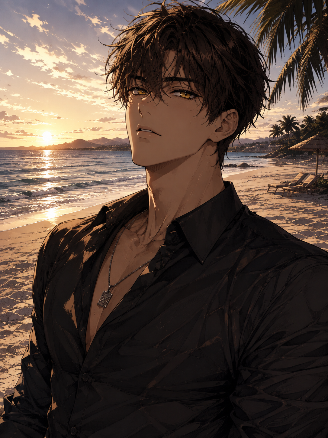 Cover art for He asked you to come with him, a bl scenario on AI Dungeon