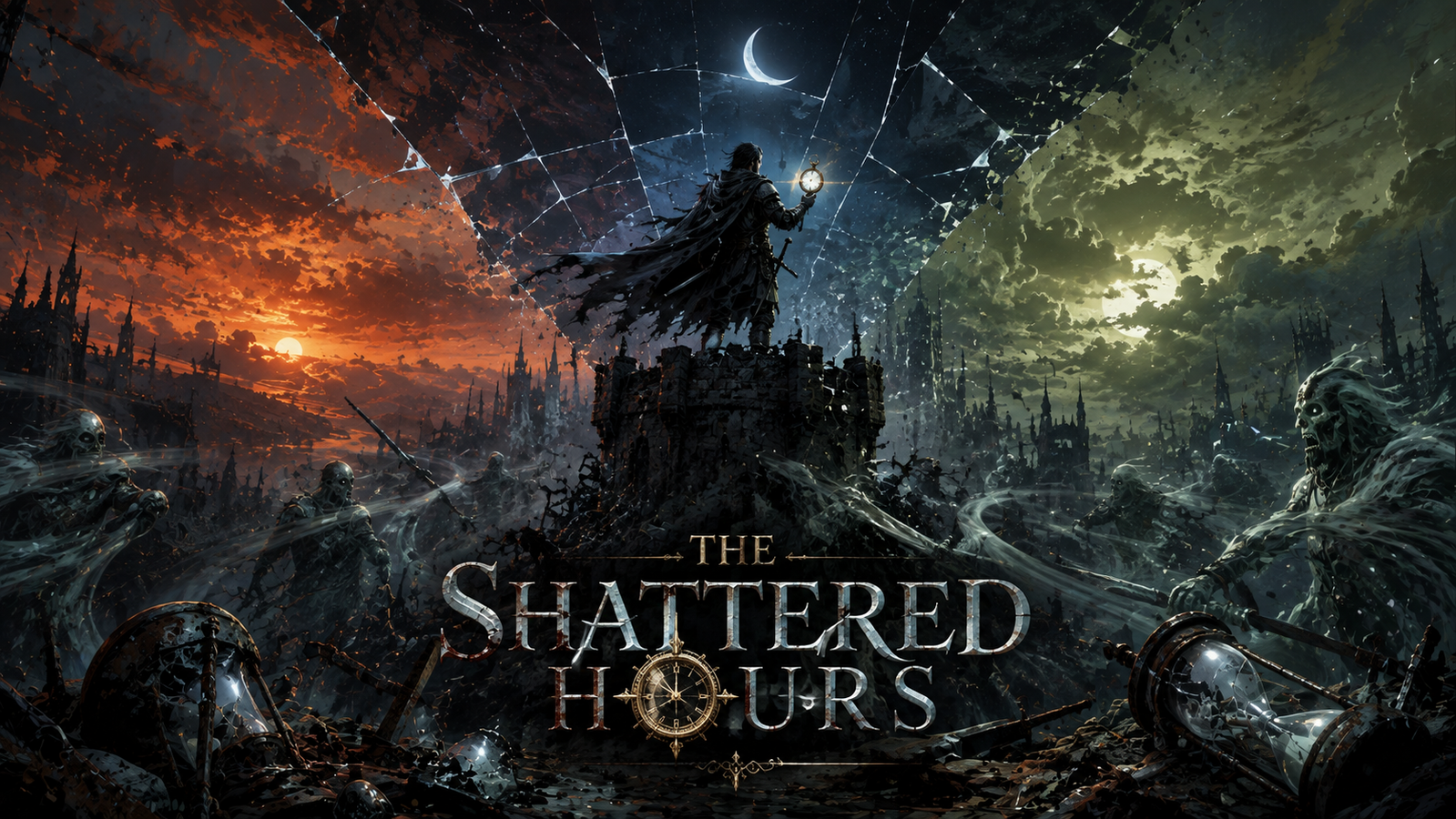 Cover art for The Shattered Hours on AI Dungeon