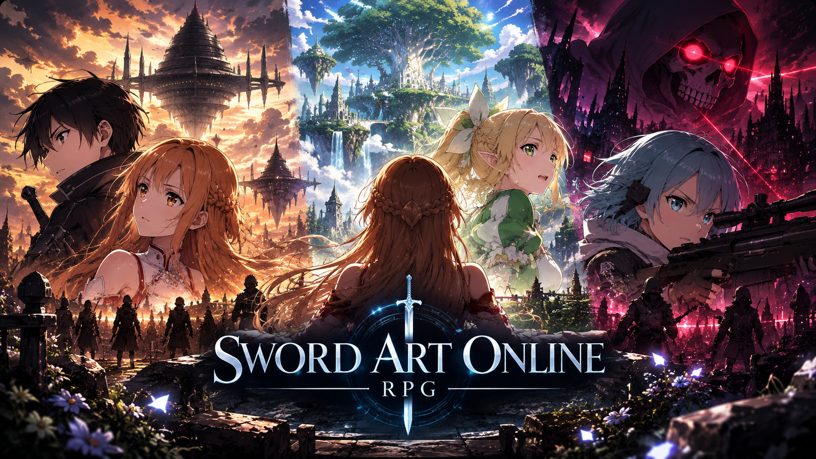Cover art for Sword Art Online RPG, a sword art online scenario on AI Dungeon
