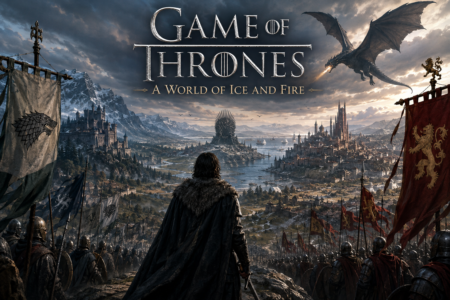 Cover art for Game of Thrones: A World of Ice and Fire, a game of thrones scenario on AI Dungeon
