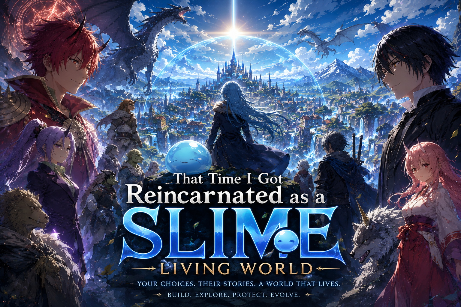 Cover art for That Time I Got Reincarnated as a Slime: Living World, an anime world on Voyage