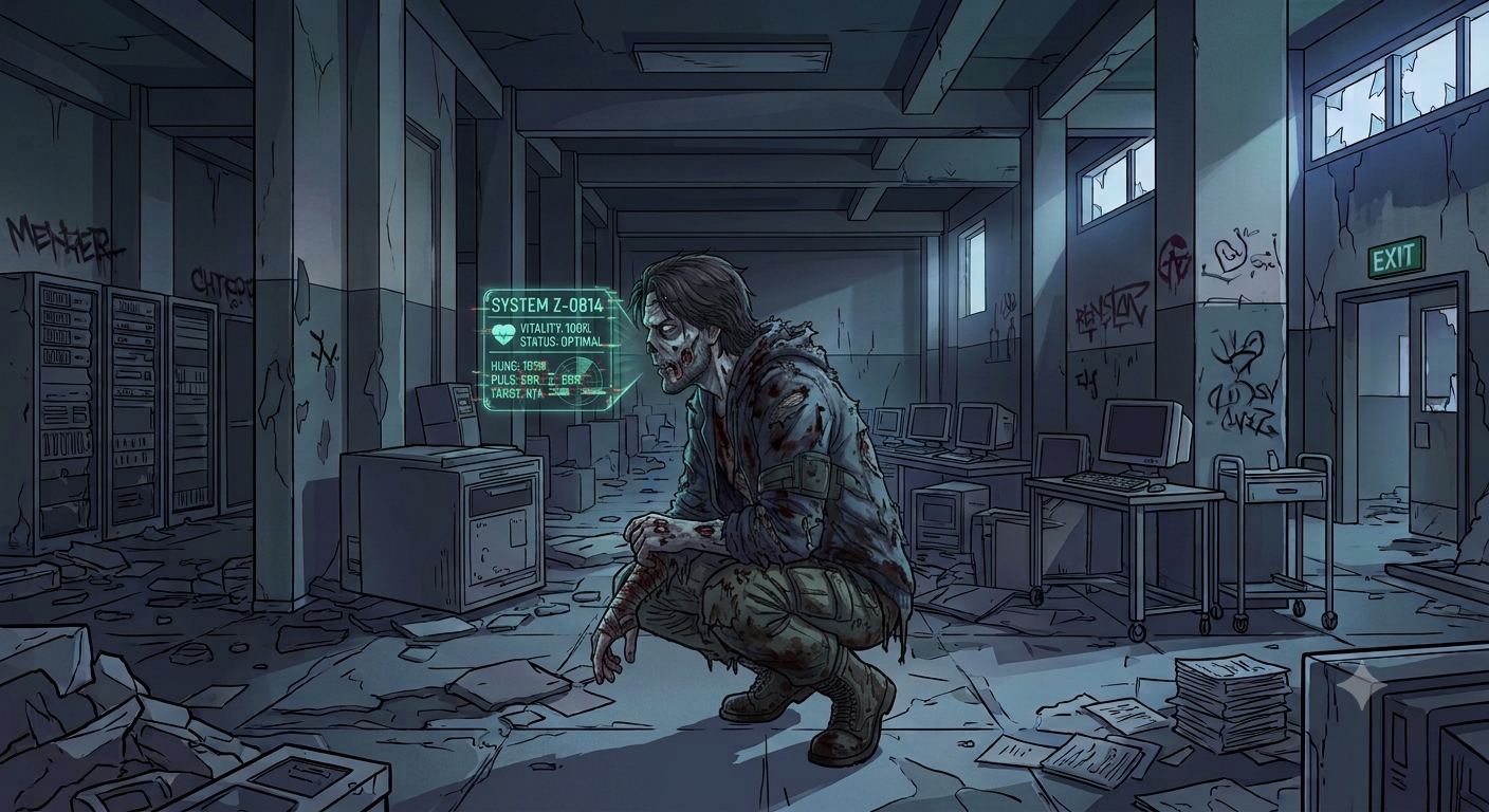 Cover art for UNDEAD LEVELING, a zombie scenario on AI Dungeon