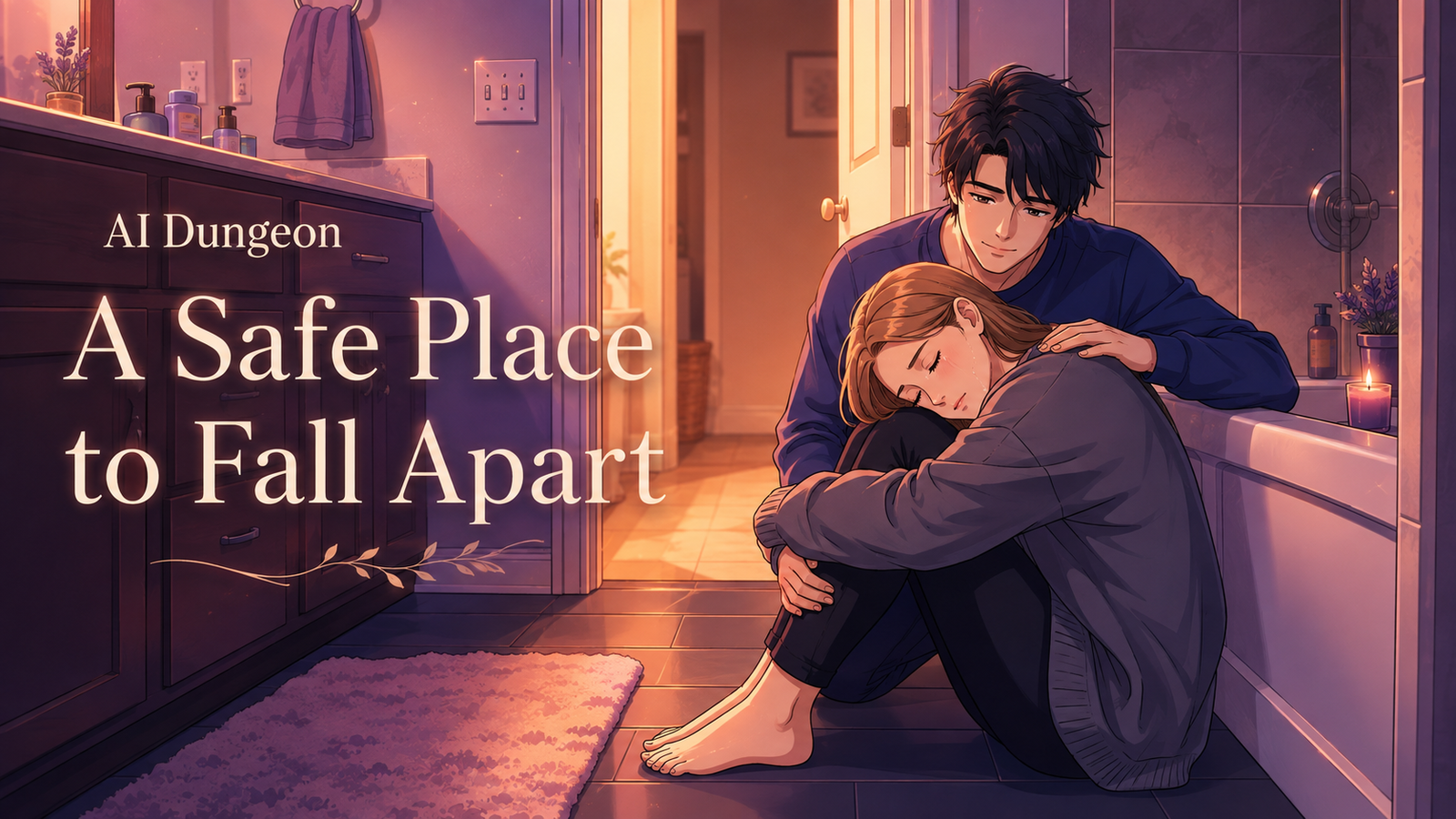Cover art for A Safe Place to Fall Apart, a slice of life scenario on AI Dungeon