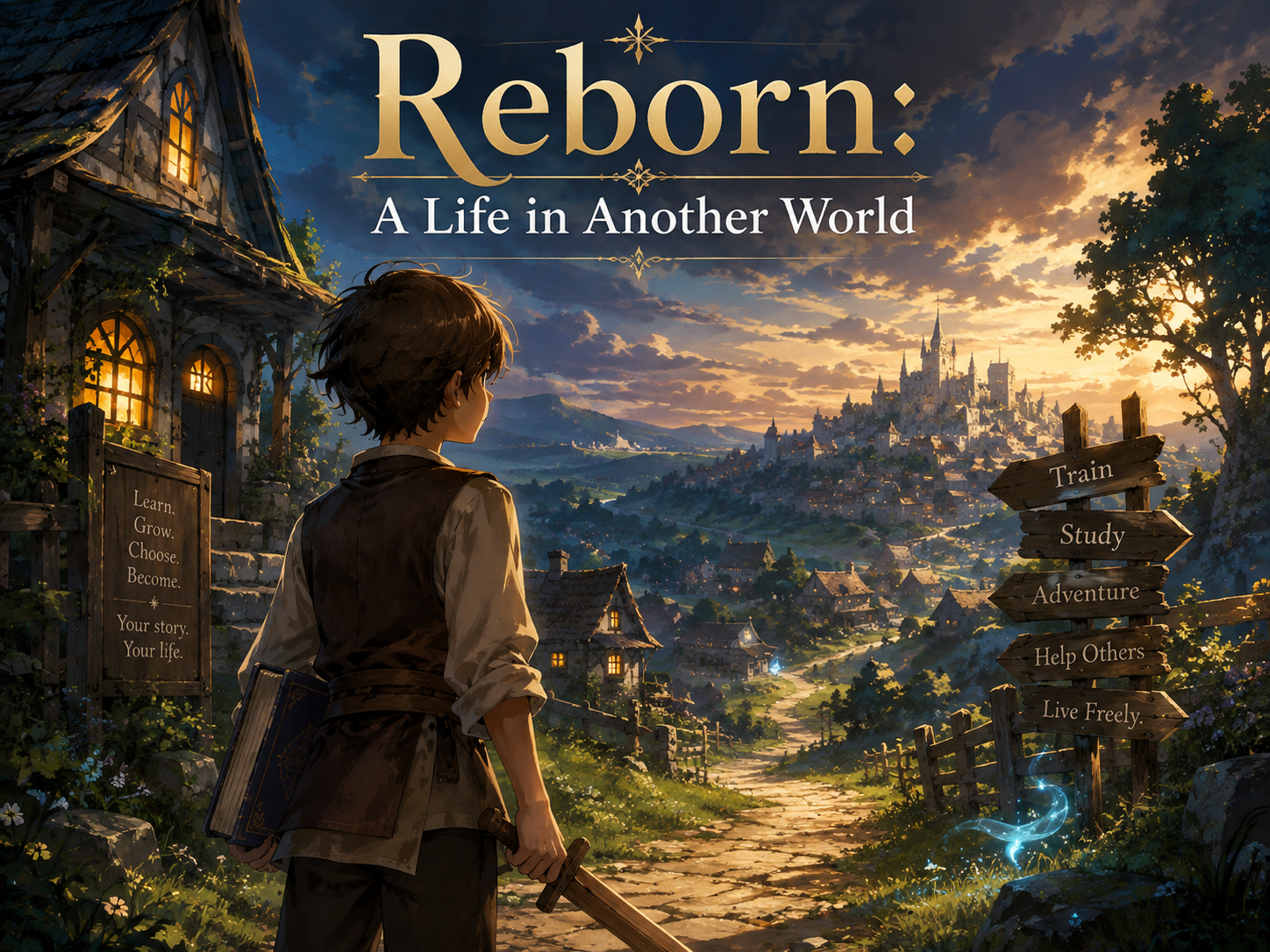 Cover art for Reborn: A Life in Another World on AI Dungeon