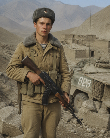 Cover art for Soviet Deserter-A Soviet Conscript fleeing from 1980's Afghanistan, a cold war scenario on AI Dungeon