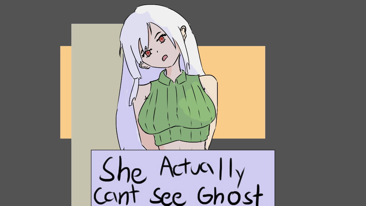 Cover art for She actually Can't See Ghost, a goth ai scenario on AI Dungeon