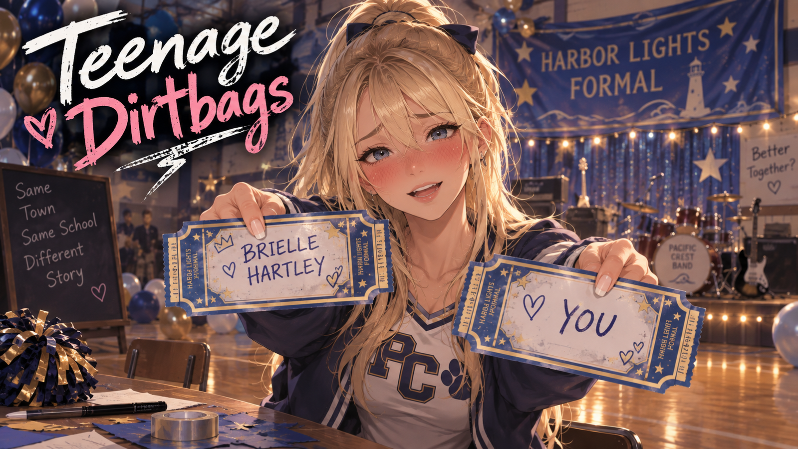 Cover art for πΈ Teenage Dirtbags π, a romance scenario on AI Dungeon
