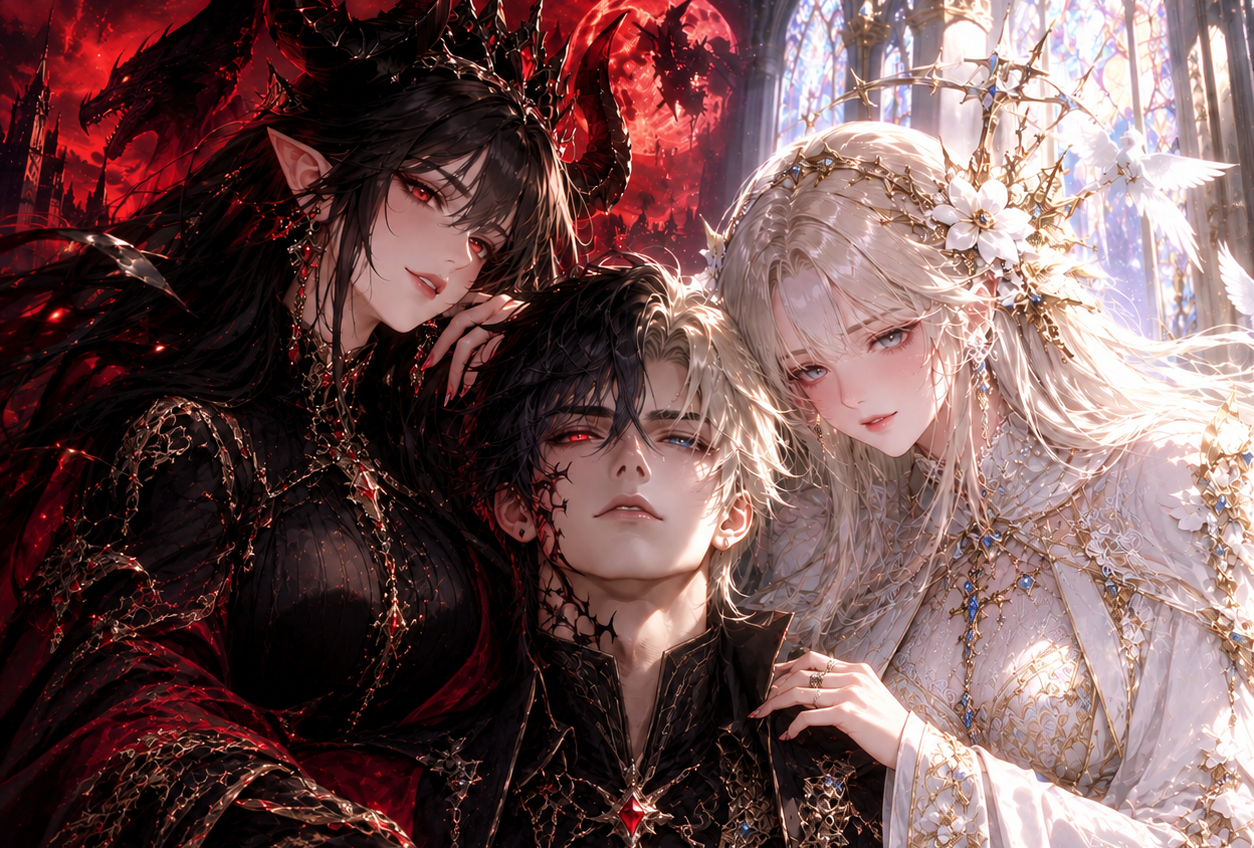 Cover art for THE DEMON THEY COULDN'T KILL, a dark fantasy scenario on AI Dungeon