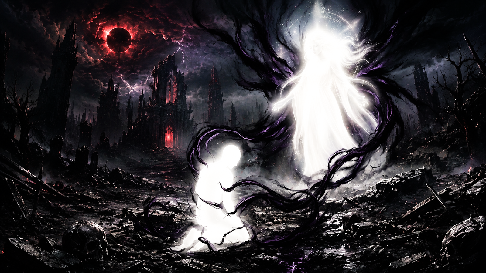 Cover art for The Birth of Doom V1.0Ex, a magic scenario on AI Dungeon