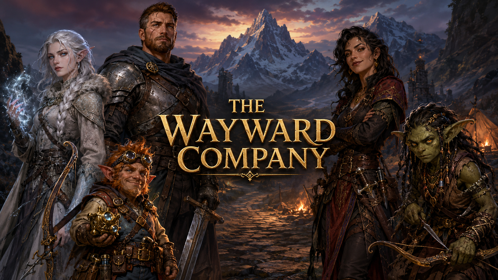 Cover art for The Wayward Company, an ardenfall scenario on AI Dungeon