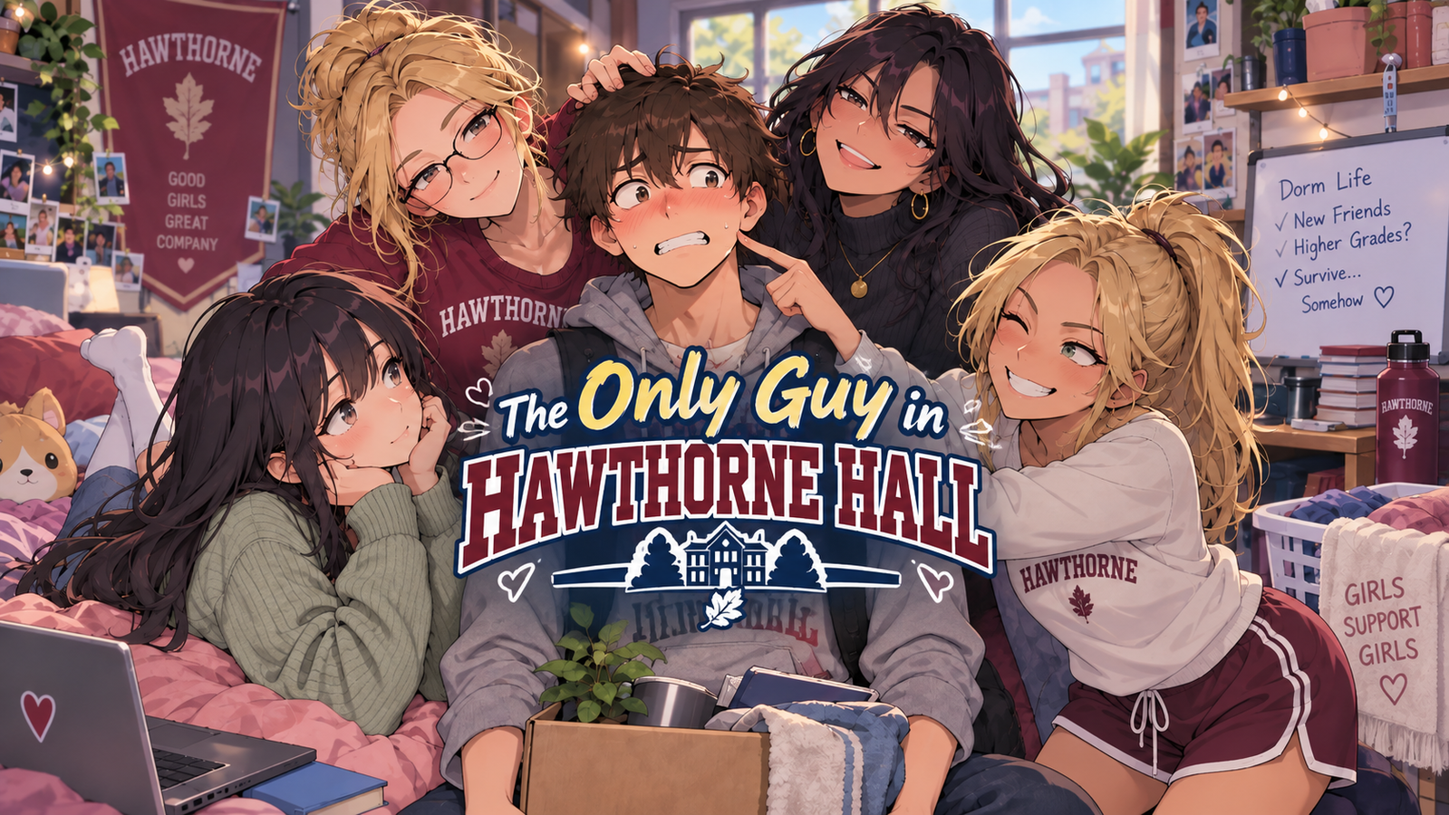 Cover art for I Can Hear What They’re Thinking, a college scenario on AI Dungeon