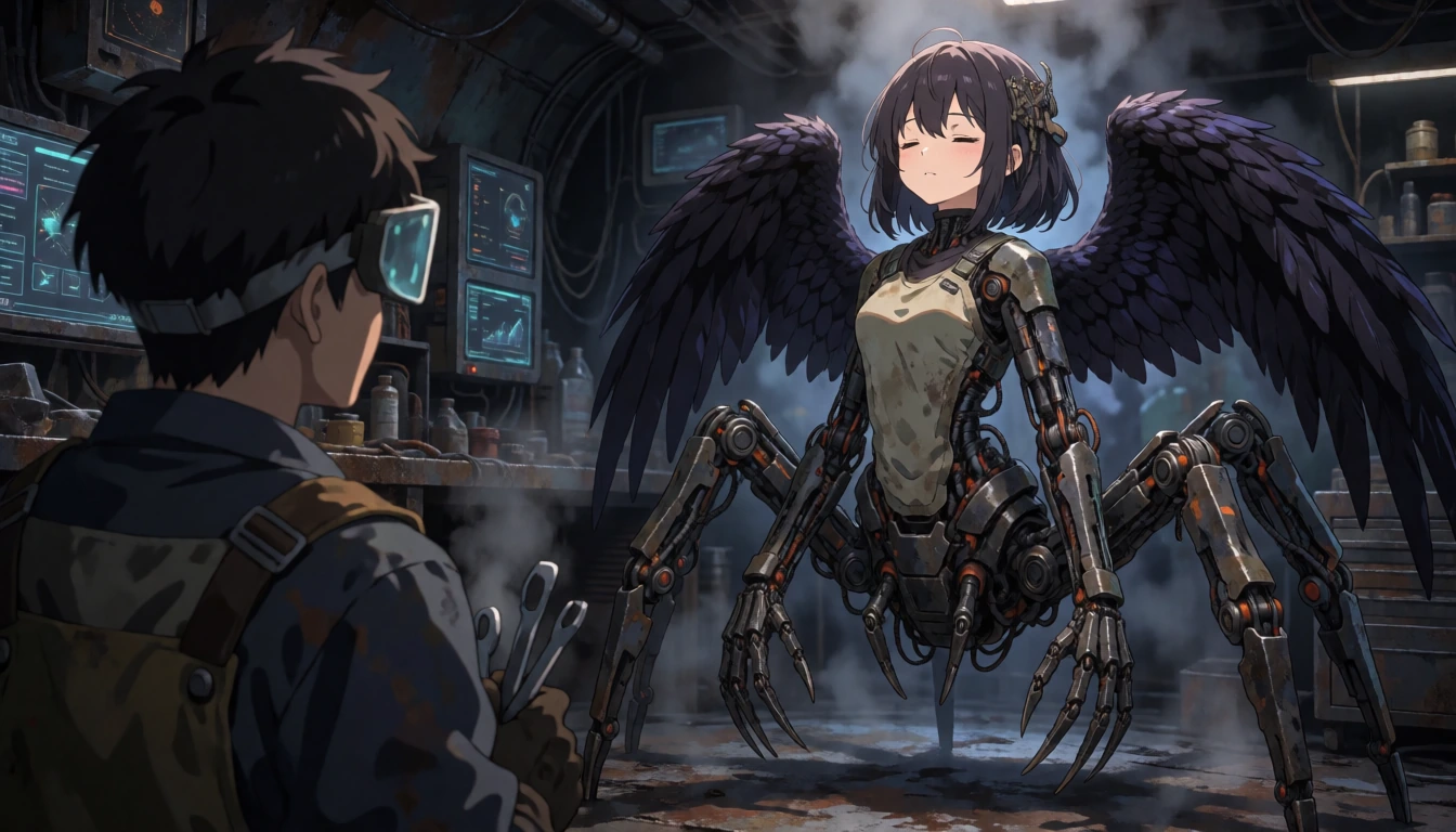 Cover art for scavenger modification, a dark scenario on AI Dungeon