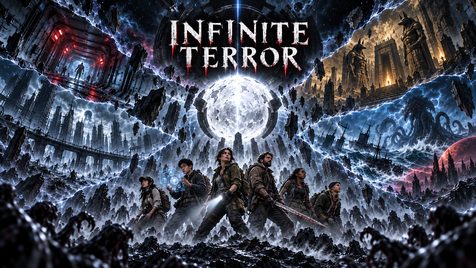 Cover art for Infinite Terror — The Lord God's Newest Recruit, a survival scenario on AI Dungeon