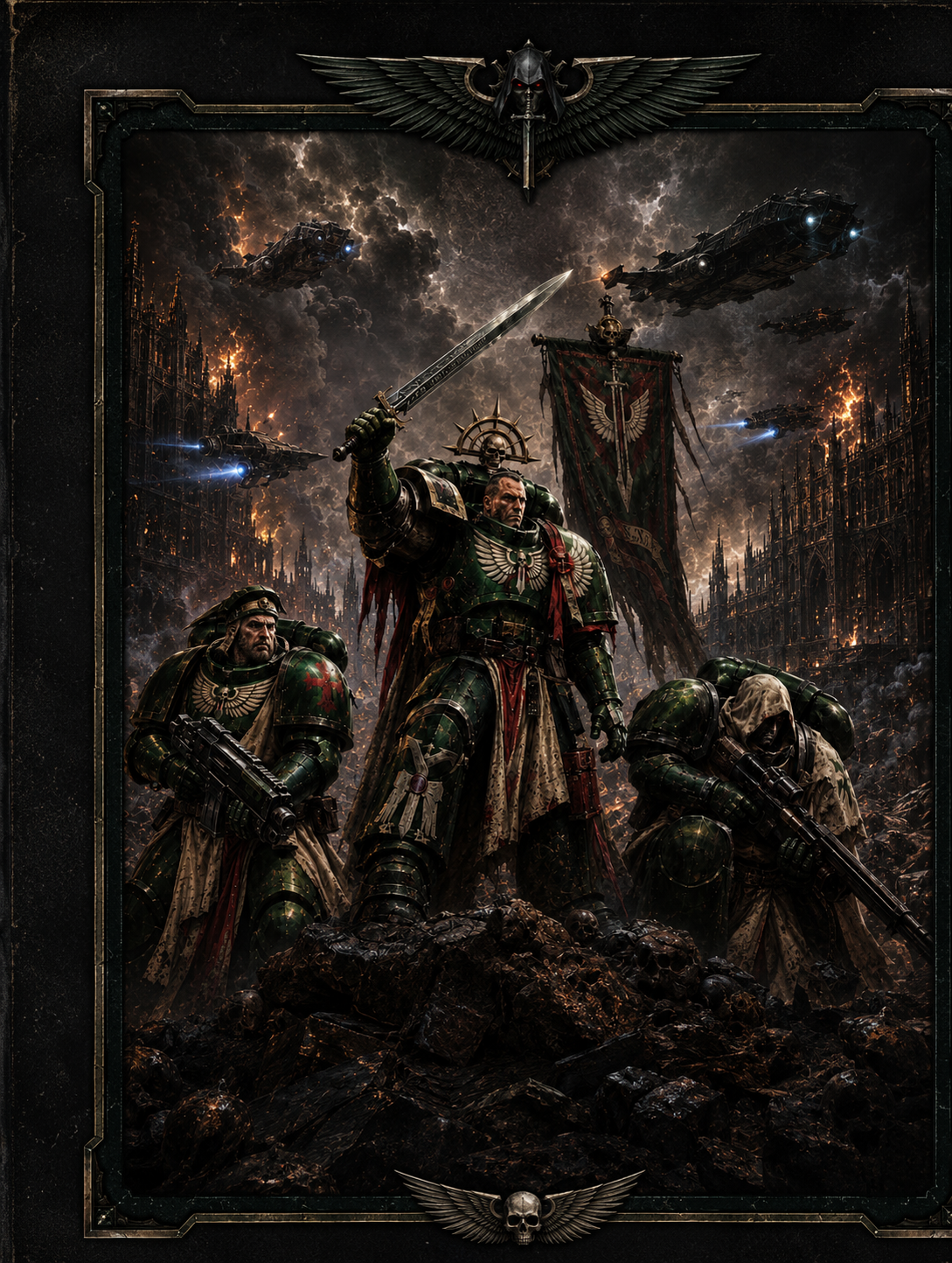 Cover art for Warhammer 40k: Deathwatch , a warhammer 40 k scenario on AI Dungeon