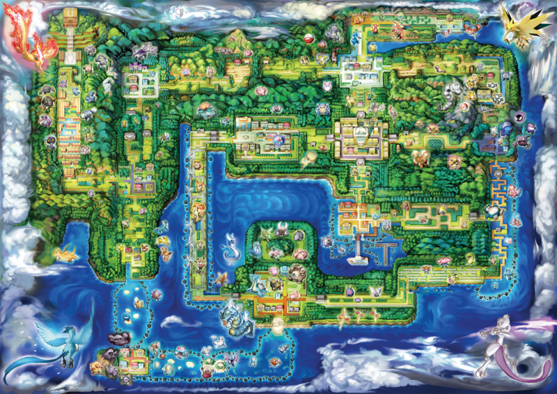 Cover art for Pokemon evergreen kanto region, a pokemon scenario on AI Dungeon