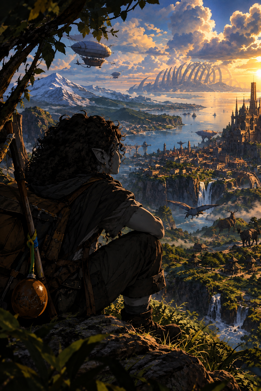 Cover art for Axo: O Mundo que Continua, a fantasia world on Voyage