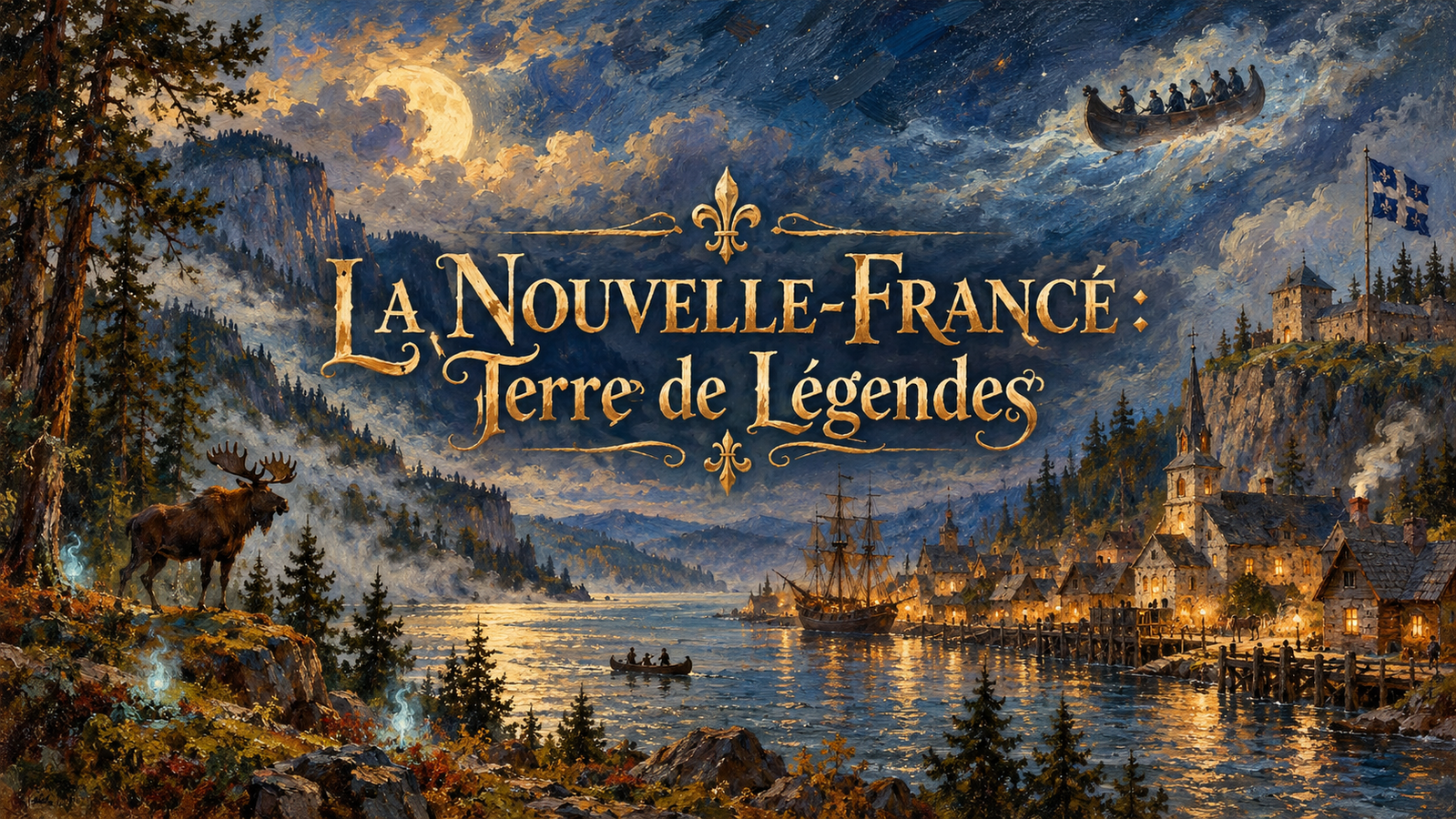Cover art for La Nouvelle-France : Terre de Légendes, a folklore québécois world on Voyage