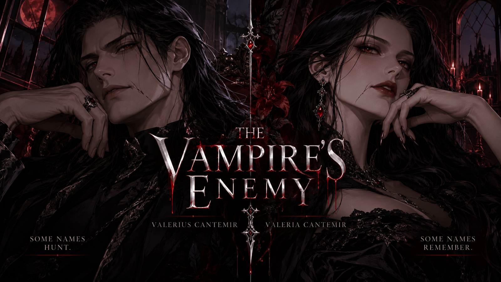 Cover art for The Vampire’s Enemy, a vampire scenario on AI Dungeon