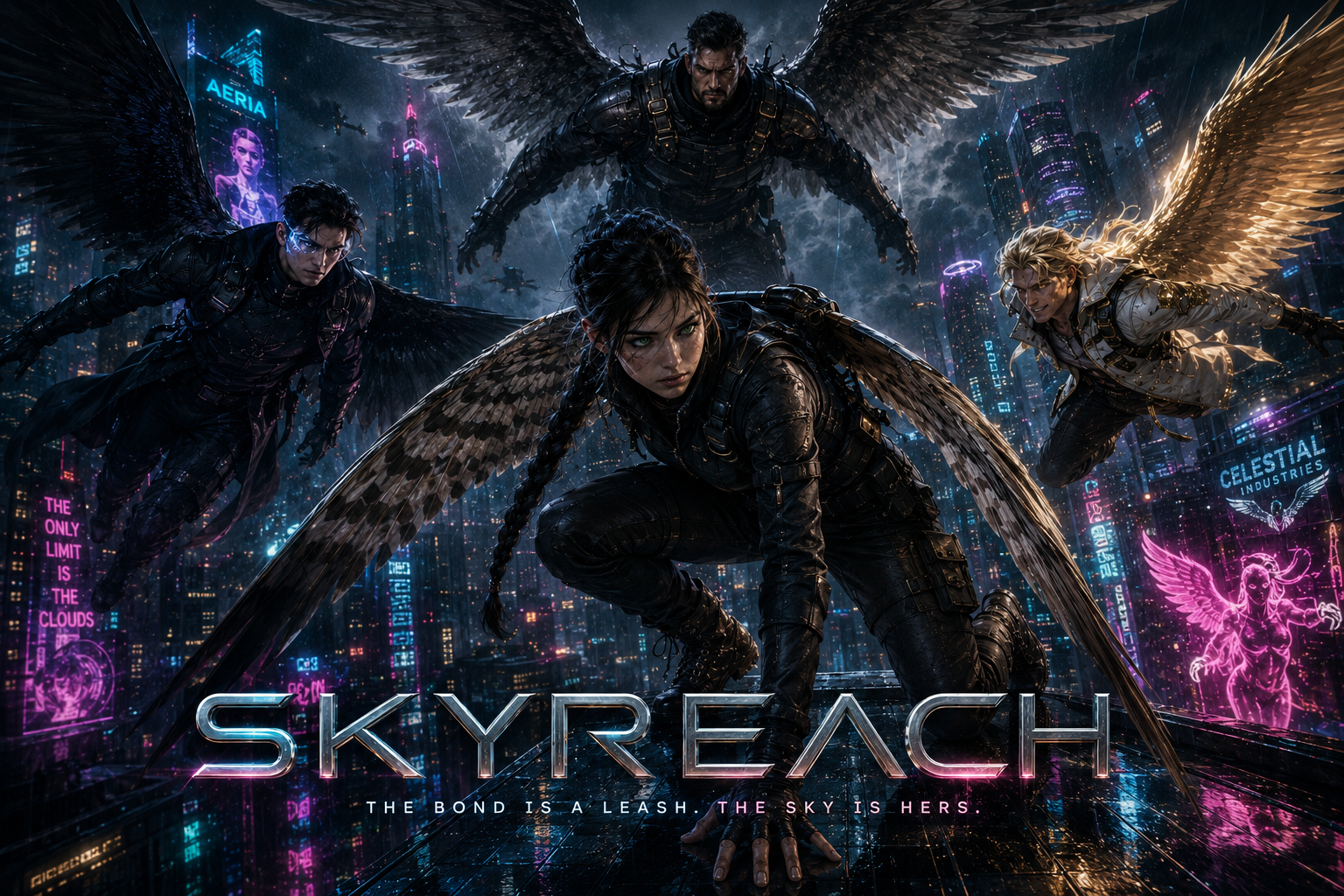 Cover art for Skyreach đźŽ, a paranormal romance scenario on AI Dungeon