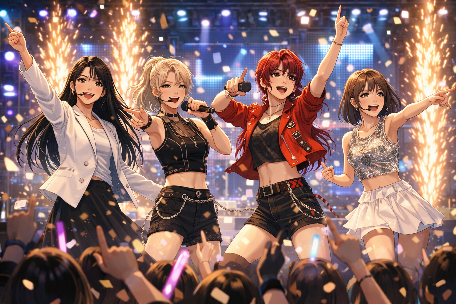 Cover art for The P.R.I.S.M effect, a k pop scenario on AI Dungeon
