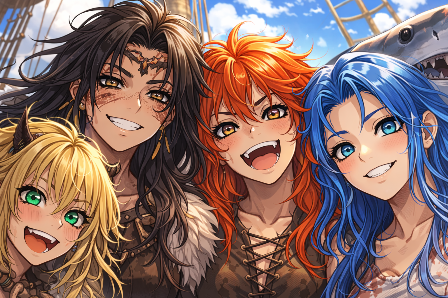 Cover art for S.S. Snu-Snu: The Incompetent Crew, a nautical scenario on AI Dungeon