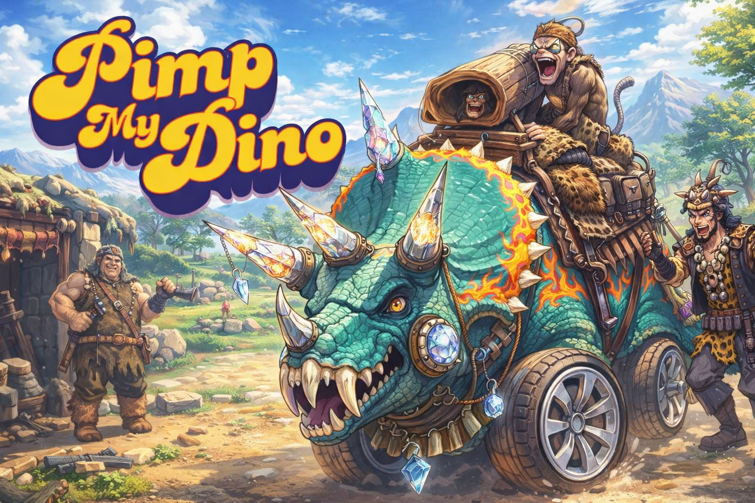 Cover art for Pimp My Dino!, a jurassic scenario on AI Dungeon