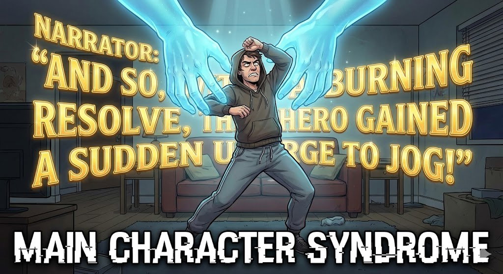 Cover art for Main Character Syndrome, a slapstick scenario on AI Dungeon