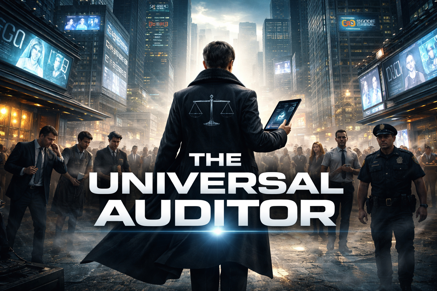 Cover art for The Universal Auditor, a sandbox scenario on AI Dungeon