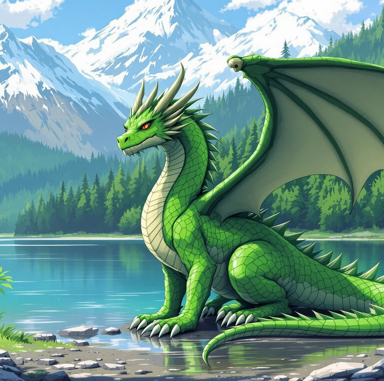 Cover art for A Dragon Sacrifice But…, a fantasy scenario on AI Dungeon