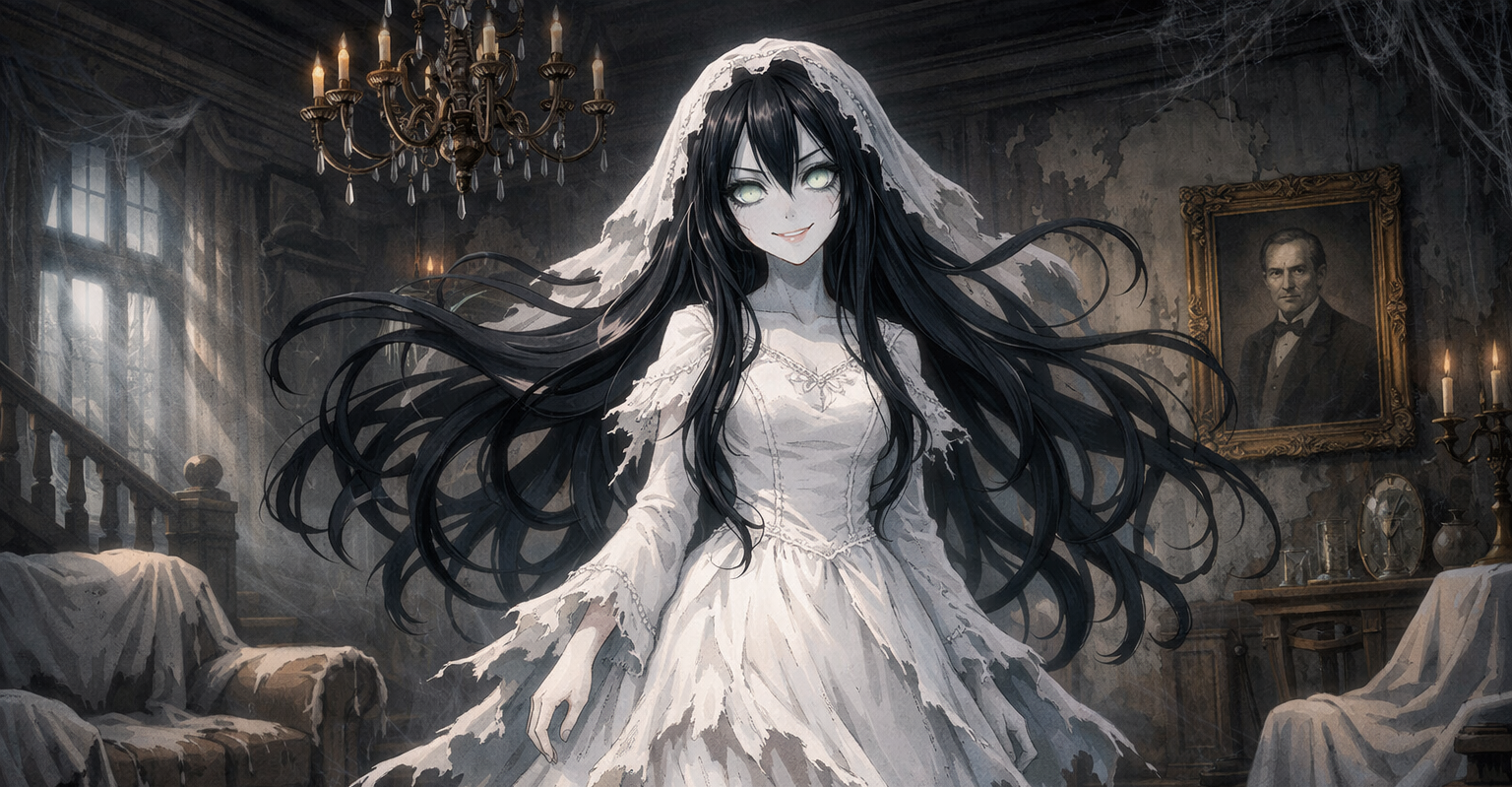Cover art for Cressida Whitlock (Wraith Wedding), a wraith scenario on AI Dungeon