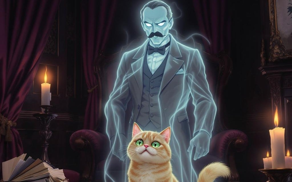 Cover art for The Ghost, a ghost scenario on AI Dungeon