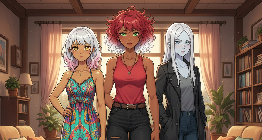 Cover art for Layla, Lola, & Lila (Modern Monster 5), a modern monster scenario on AI Dungeon