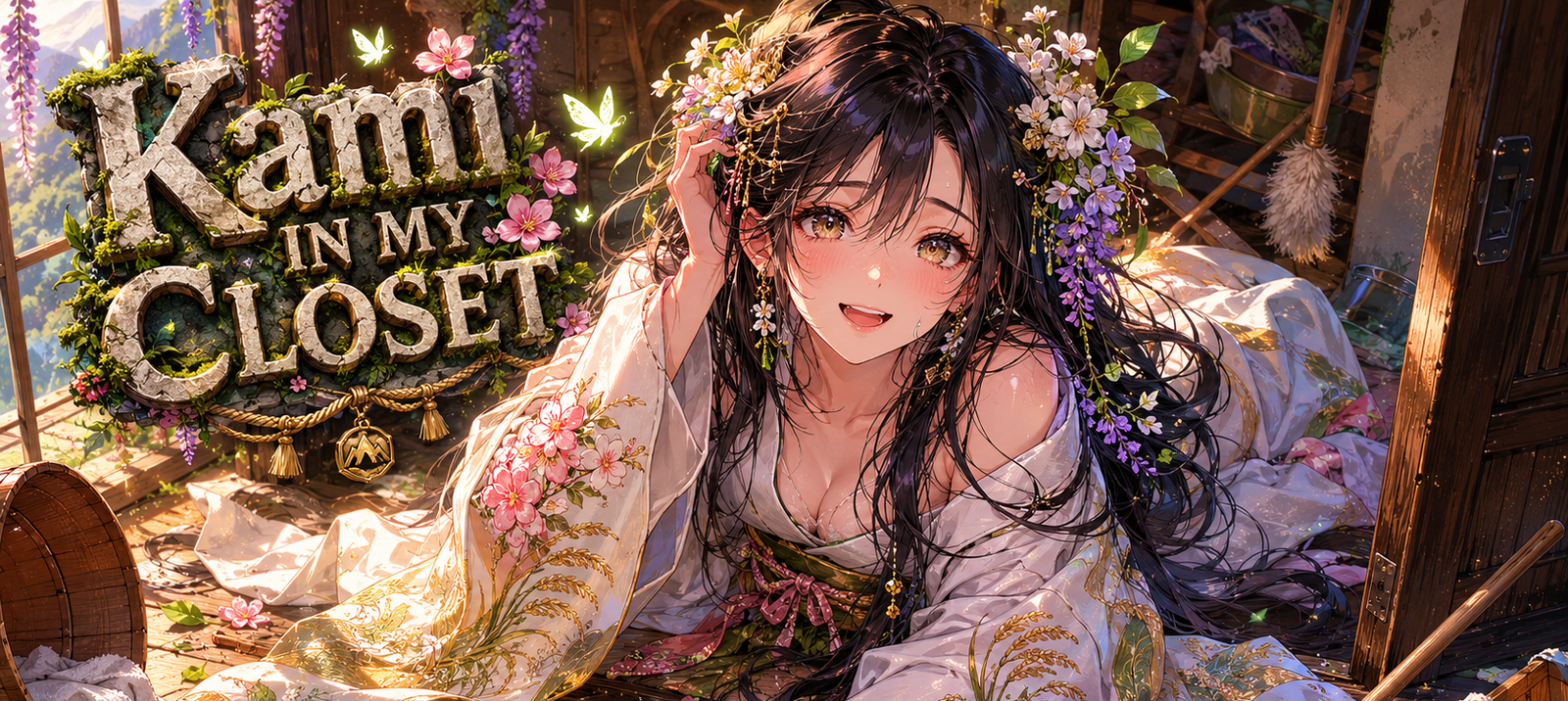 Cover art for Sakunome-Hime (Kami In My Closet), a shrine scenario on AI Dungeon