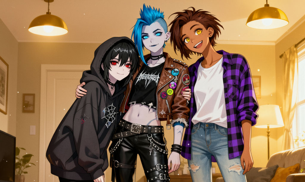 Cover art for Dahlia, Victoria, & Magnolia (Modern Monster 10), a modern monster scenario on AI Dungeon