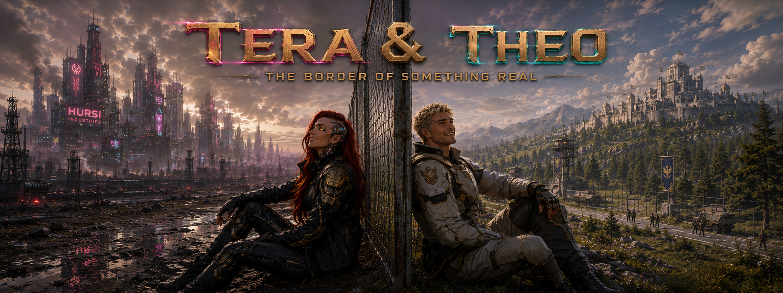 Cover art for Tera & Theo (The Border of Something Real), a super soldier scenario on AI Dungeon