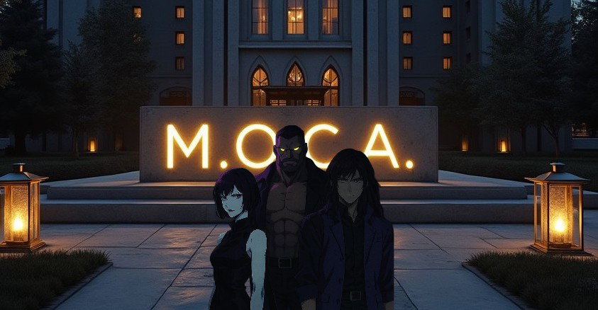 Cover art for The M.O.C.A., a supernatural scenario on AI Dungeon