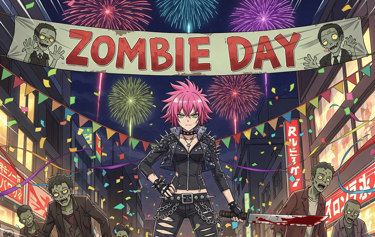 Cover art for Zombie Day!, a zombies scenario on AI Dungeon