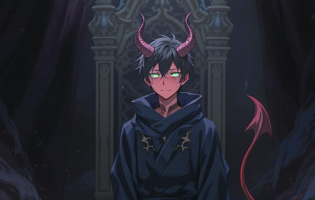 Cover art for Evolon (The Failed Demon Lord), a demon lord scenario on AI Dungeon