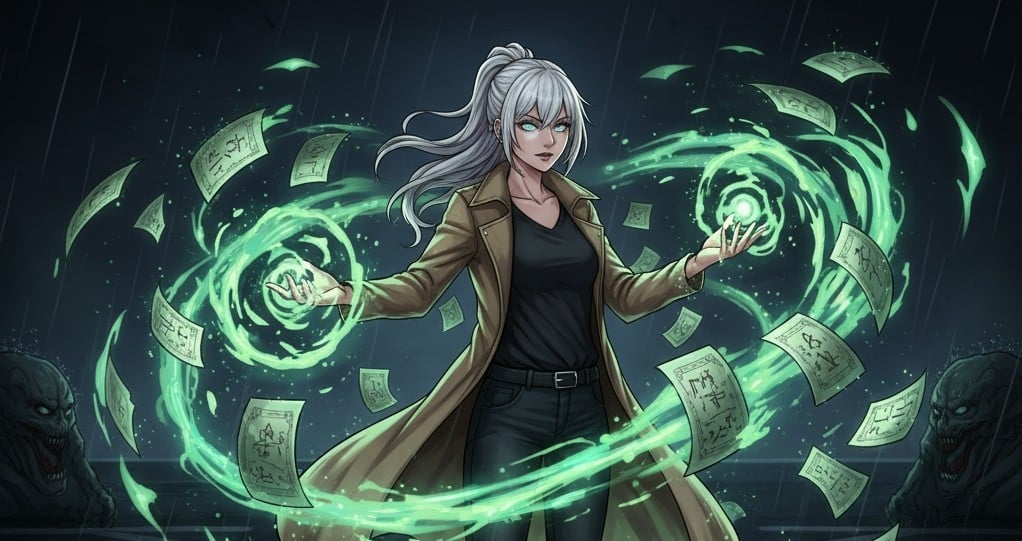 Cover art for Samantha Crosse (The Librarian of Lost Souls), a supernatural scenario on AI Dungeon